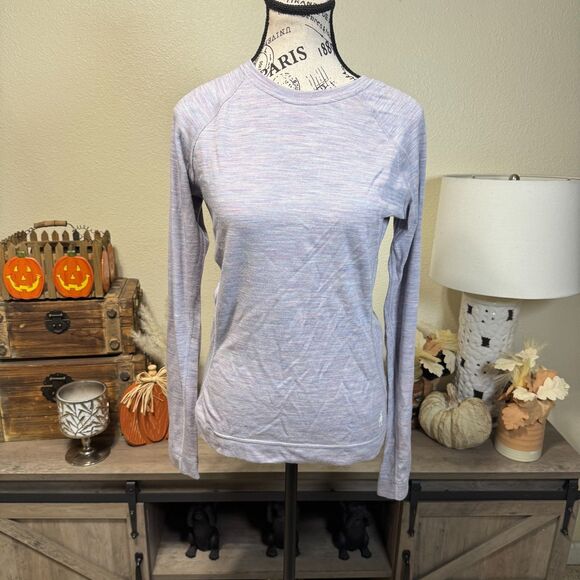 SmartWool Women's Classic Thermal Base Layer Top Merino Wool Sz M Light Purple - Picture 1 of 8